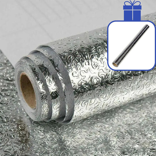 Fólie Samolepicí Stříbrná na Kuchyňskou Desku 60 x 300 cm (6051-10002)