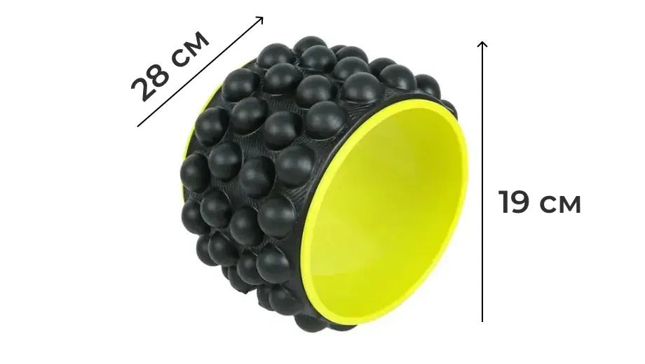 Kolo pro jógu a fitness s masážní funkcí (8649)