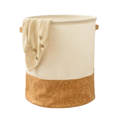 Koupelnový koš béžový na oblečení a hračky (84180001)