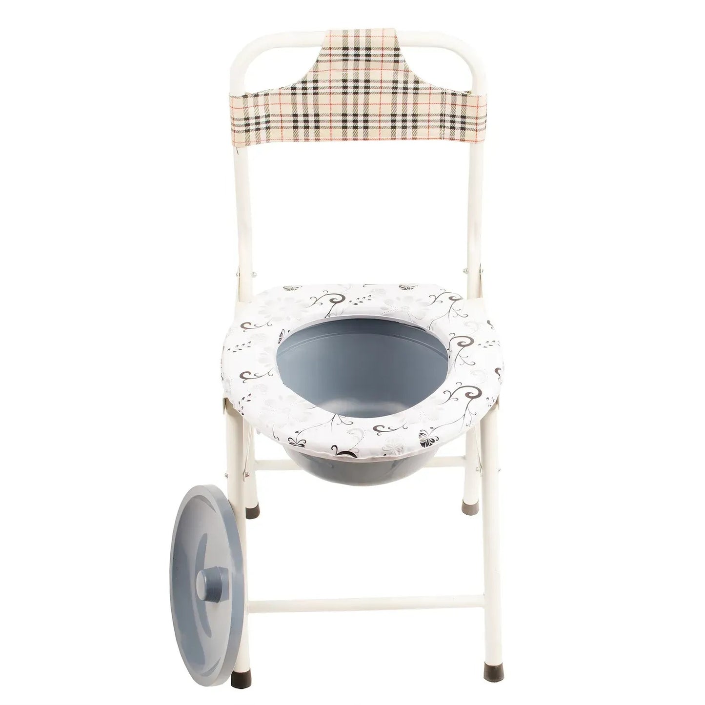 Skládací přenosné toaletní křeslo, lehké a pohodlné (8558)