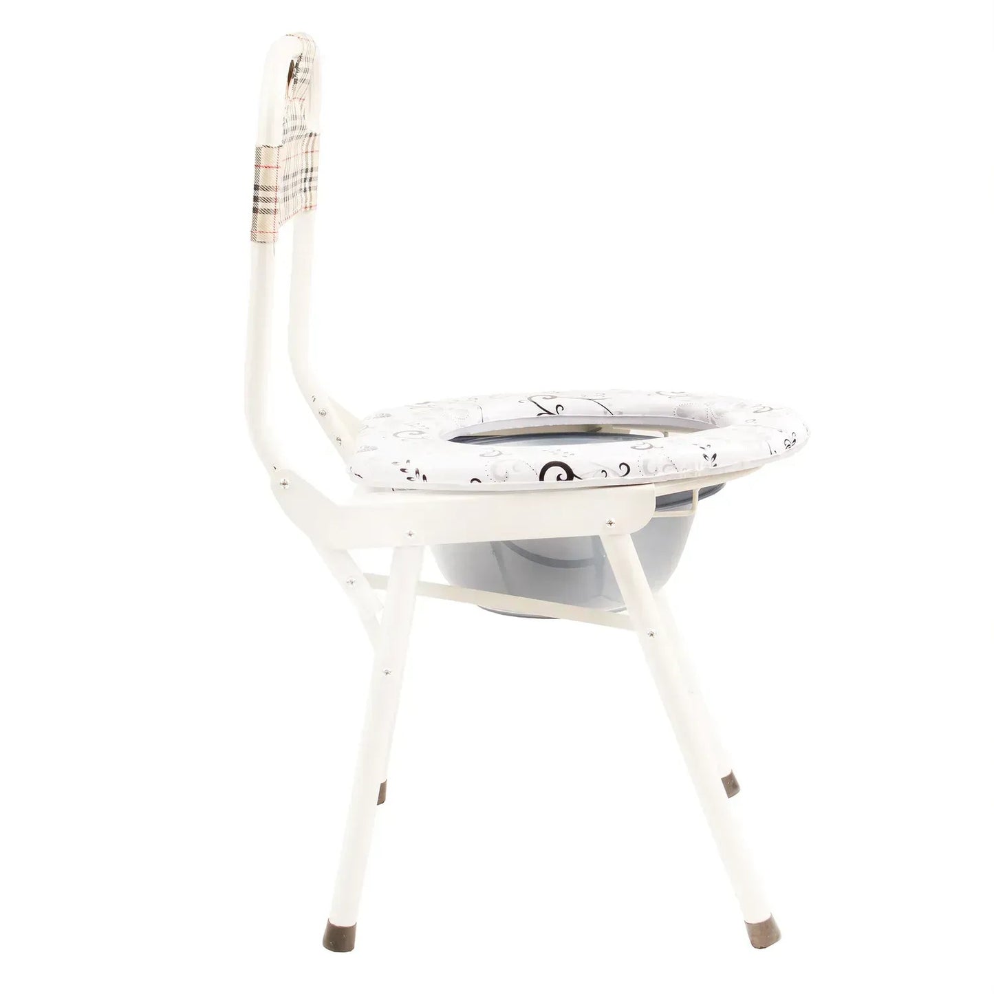 Skládací přenosné toaletní křeslo, lehké a pohodlné (8558)