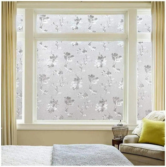 Fólie Okenní Samolepicí 2m - Květy Hibiskus (60540005)