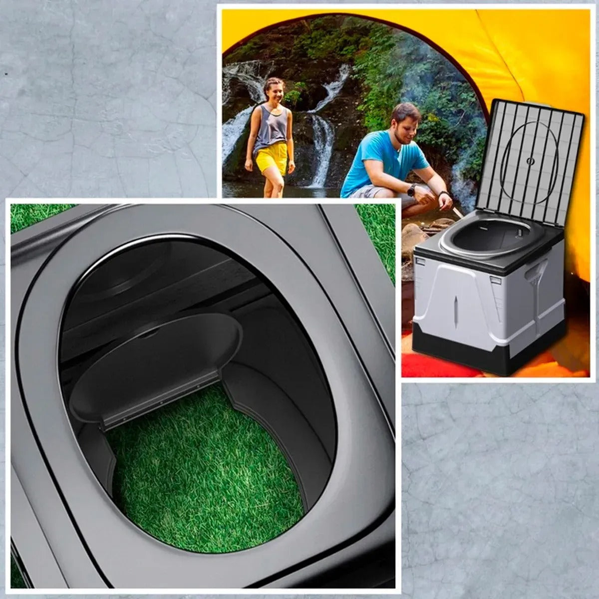 Skládací lehký turistický záchod (91780001)