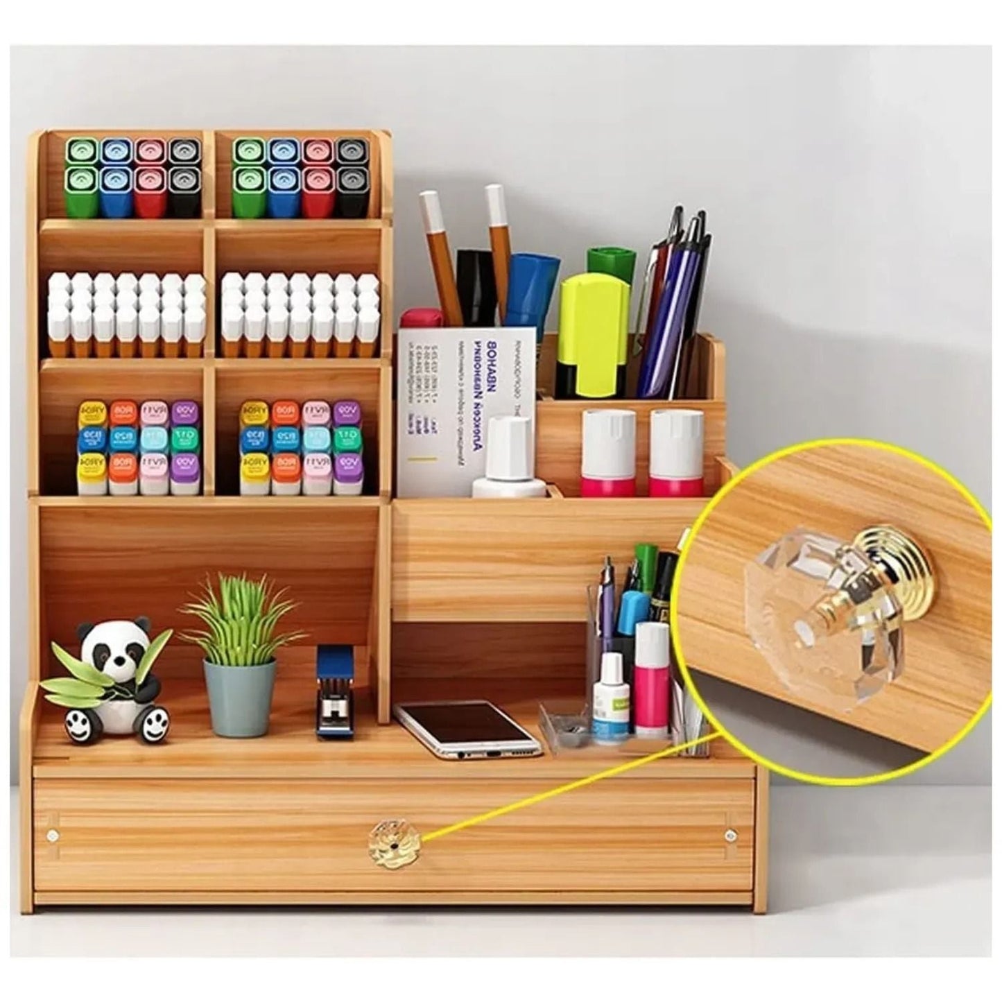 Organizér Stolní Dřevěný Velký na Knihy (87550001)