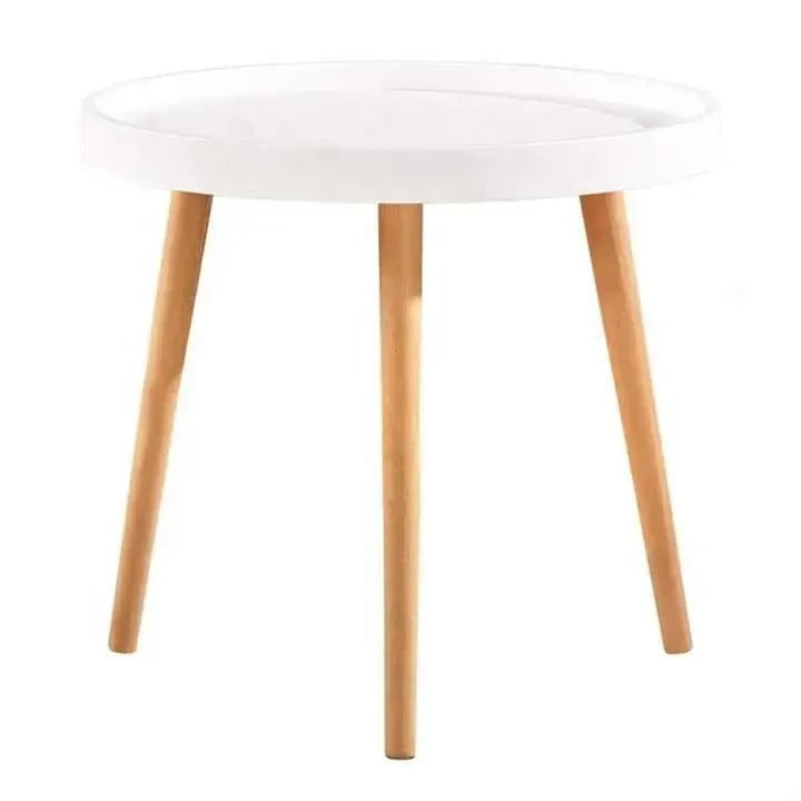 Kulatý MDF konferenční stolek moderní elegantní (91860001)