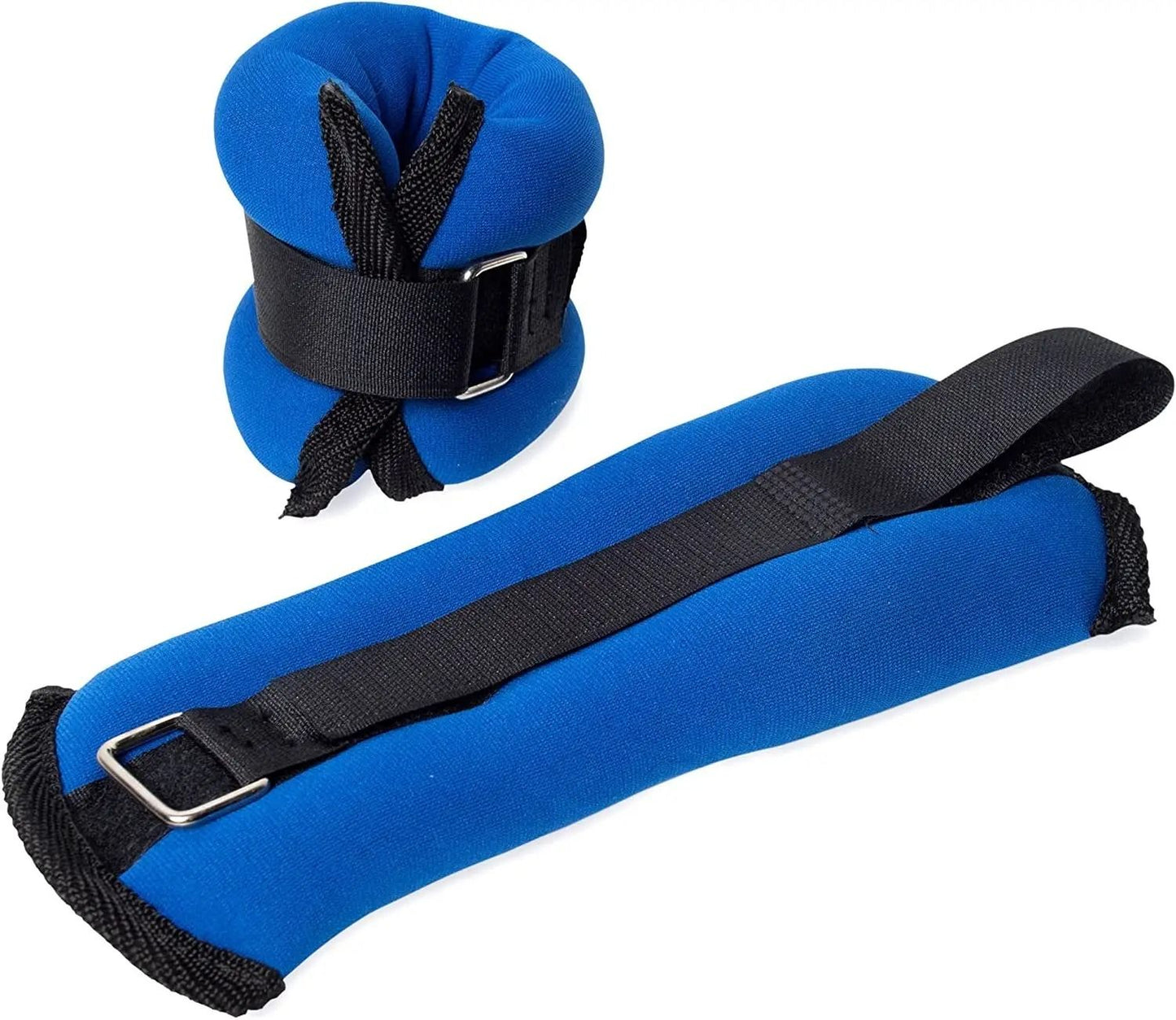 Fitness závaží 2 x 0,5 kg modré na kotníky a zápěstí (8117)