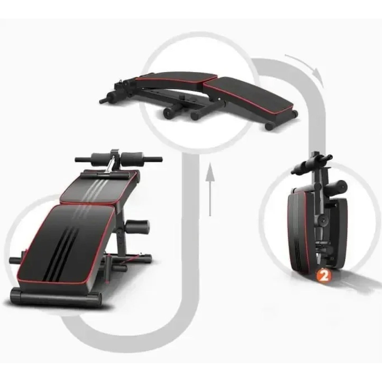 Skládací multifunkční cvičební lavice (7573)