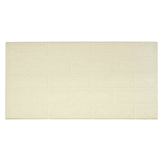 Bílé samolepicí 3D stěnové panely - 1 ks (72220001)