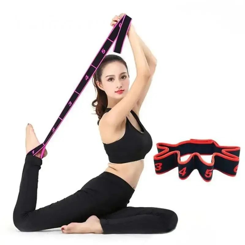 Červená guma na cvičení - páska na jógu a pilates (5729)