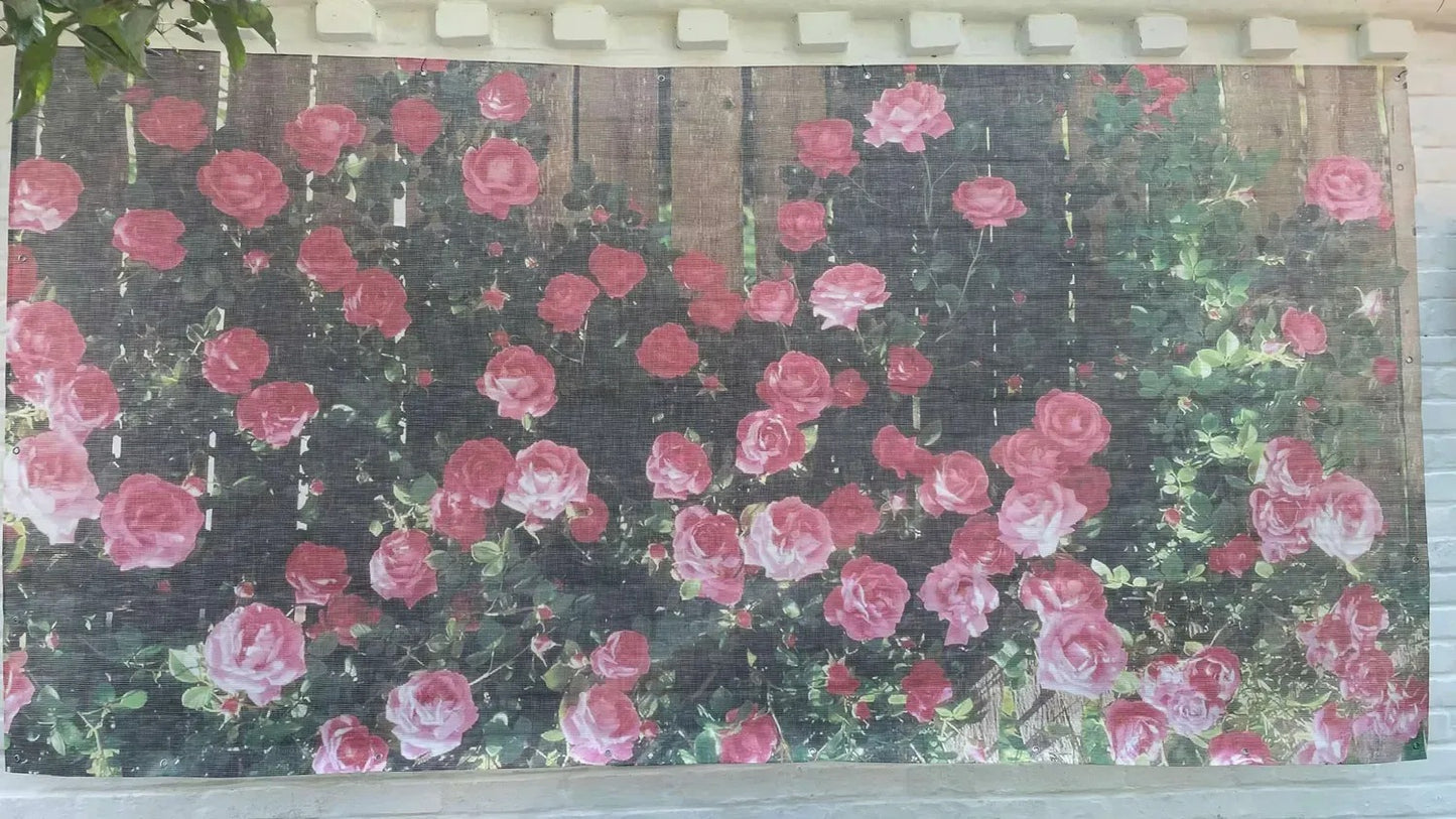 Zahradní banner – venkovní fototapeta Růže (82780001)