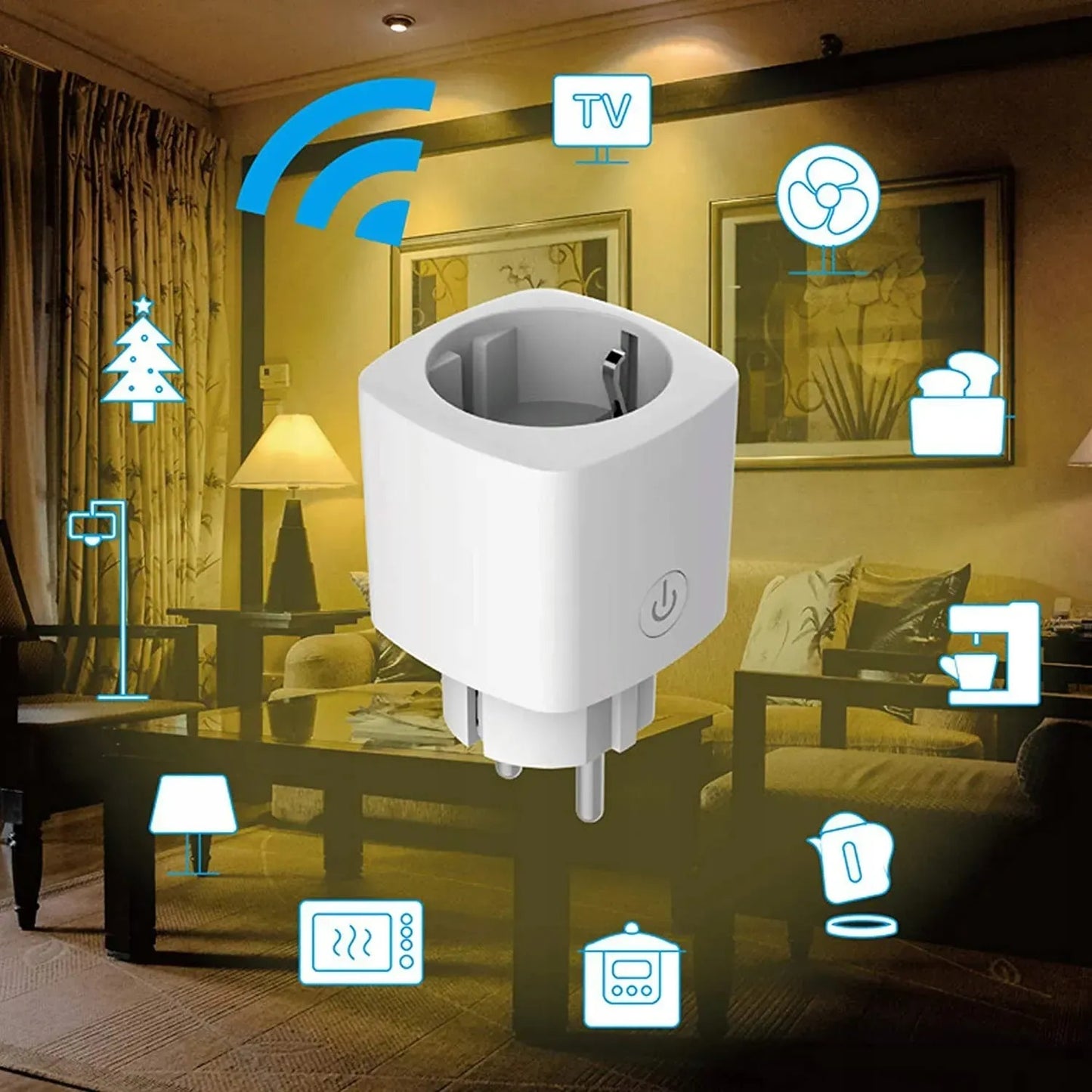 Programátor Časový SMART WiFi Tuya 16A (90480001)