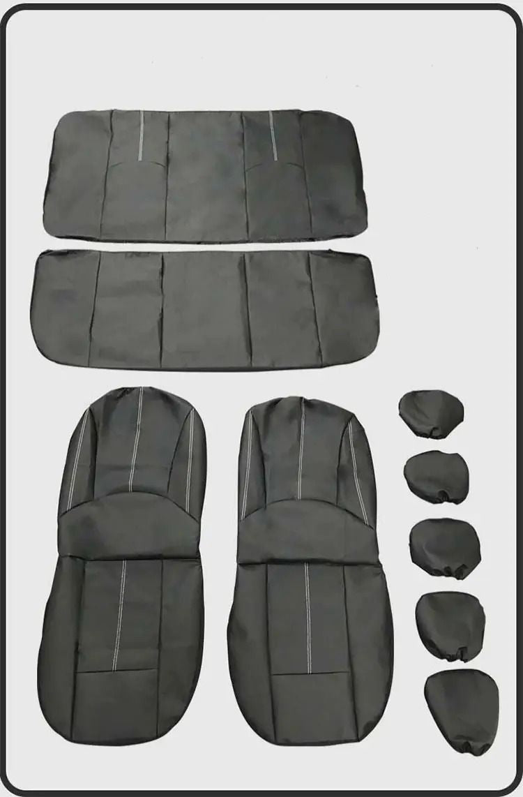 Převleky na automobily Eko-kůže Univerzální Černé (7155)