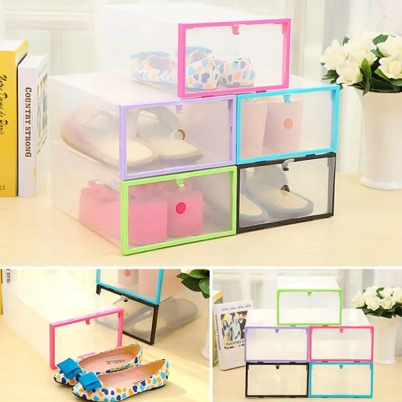 Skládací růžový kontejner na boty (47460002)