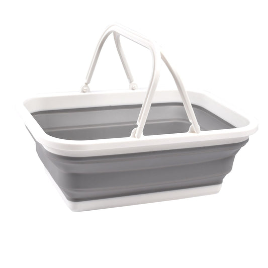 Silikonová Skládací Nákupní Taška s Rukojeťmi (8229)