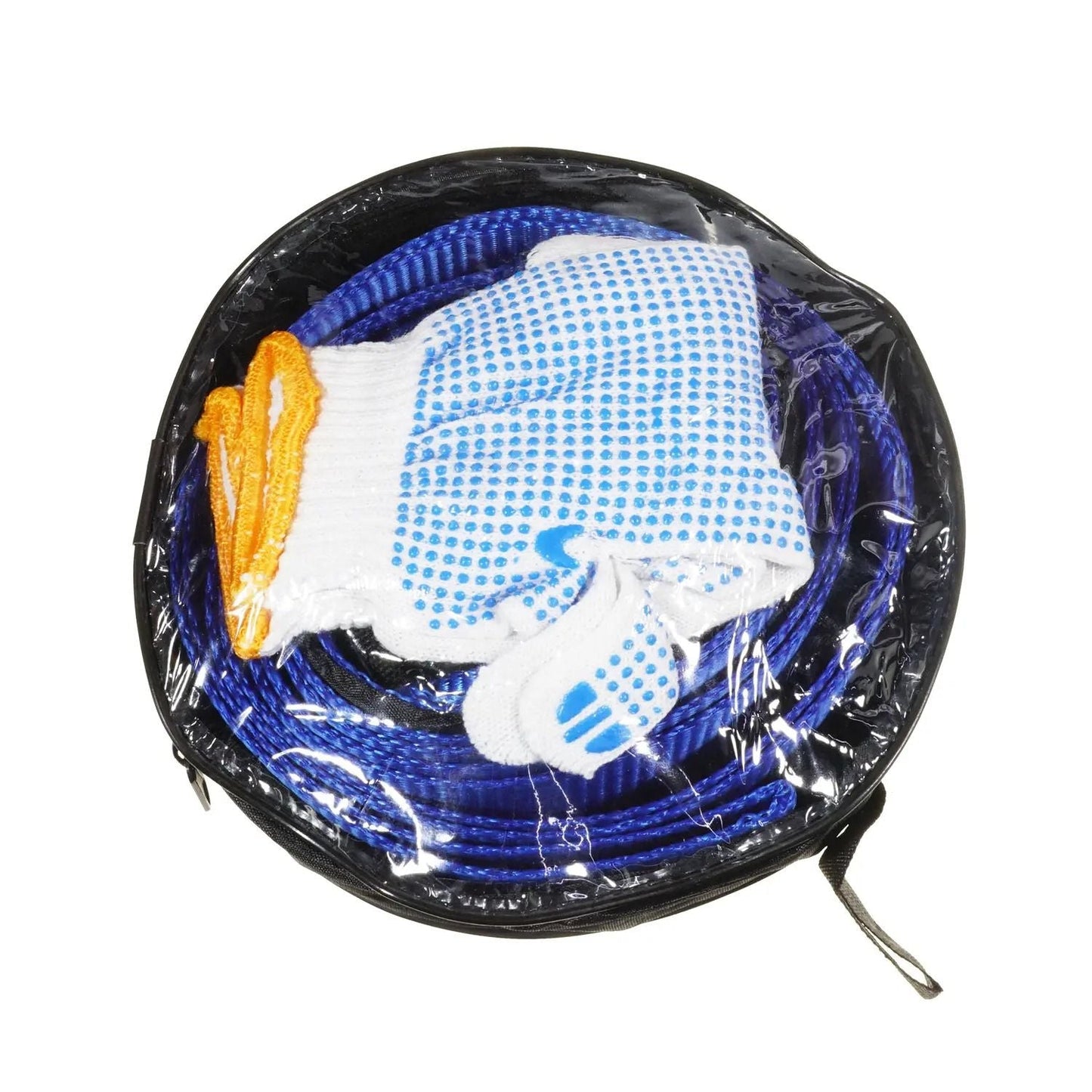 Tažné zařízení 5000 cm s háky, sada rukavic 8000 kg (5846)