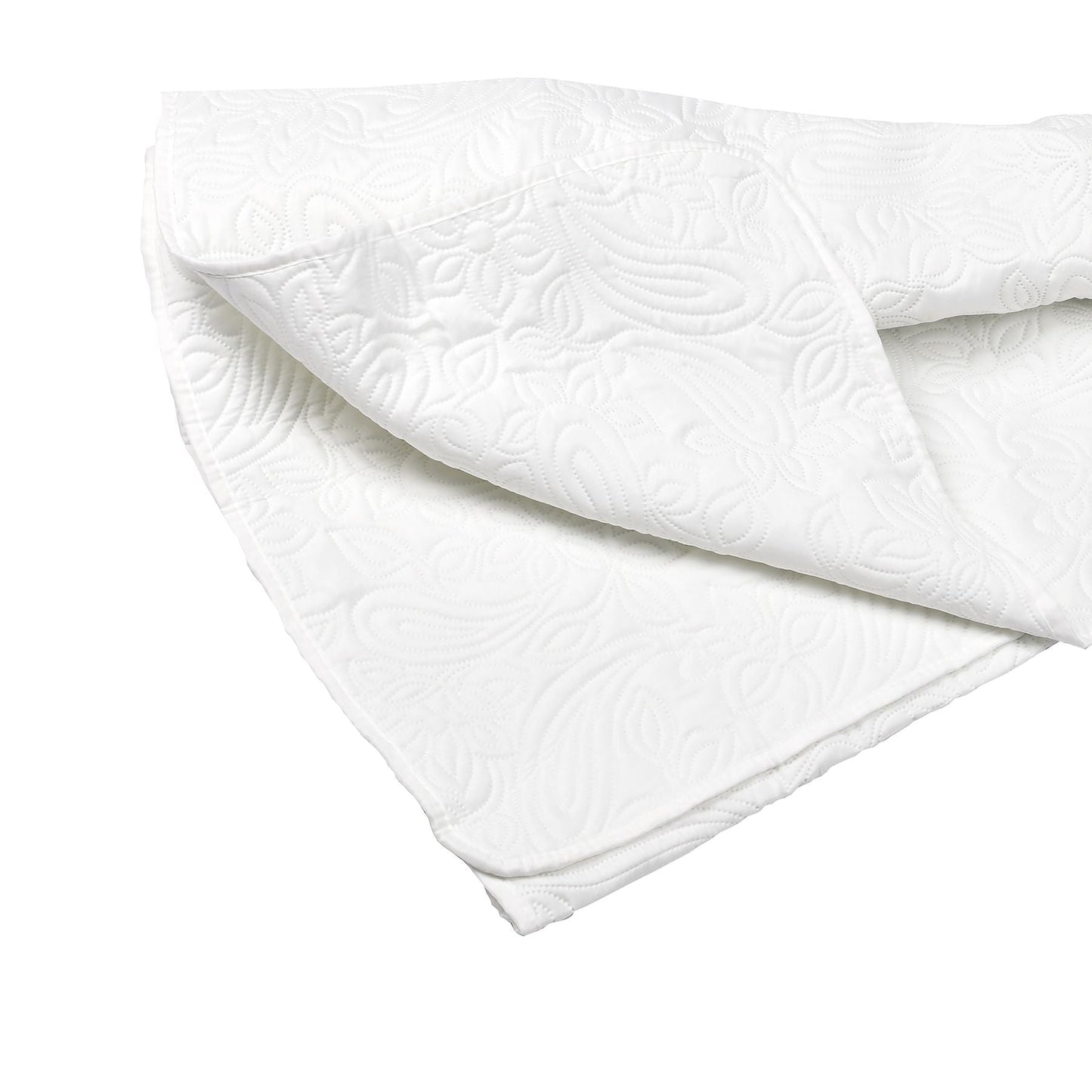 Přikrývka Květinová 240x260 cm Mléčná Měkká (75740001)