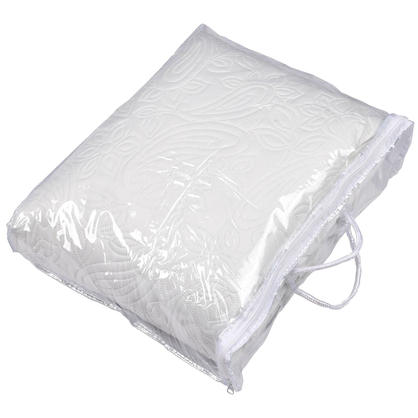 Přikrývka Květinová 240x260 cm Mléčná Měkká (75740001)