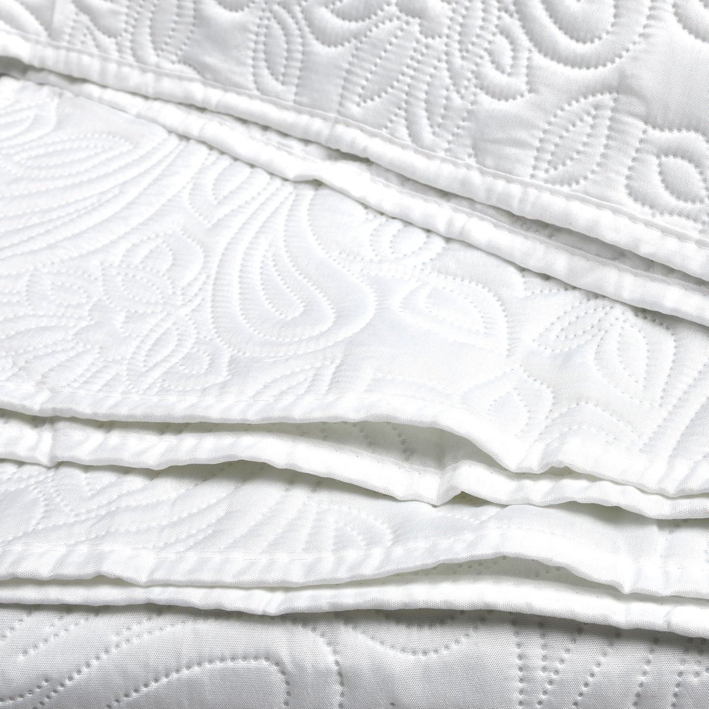 Přikrývka Květinová 240x260 cm Mléčná Měkká (75740001)