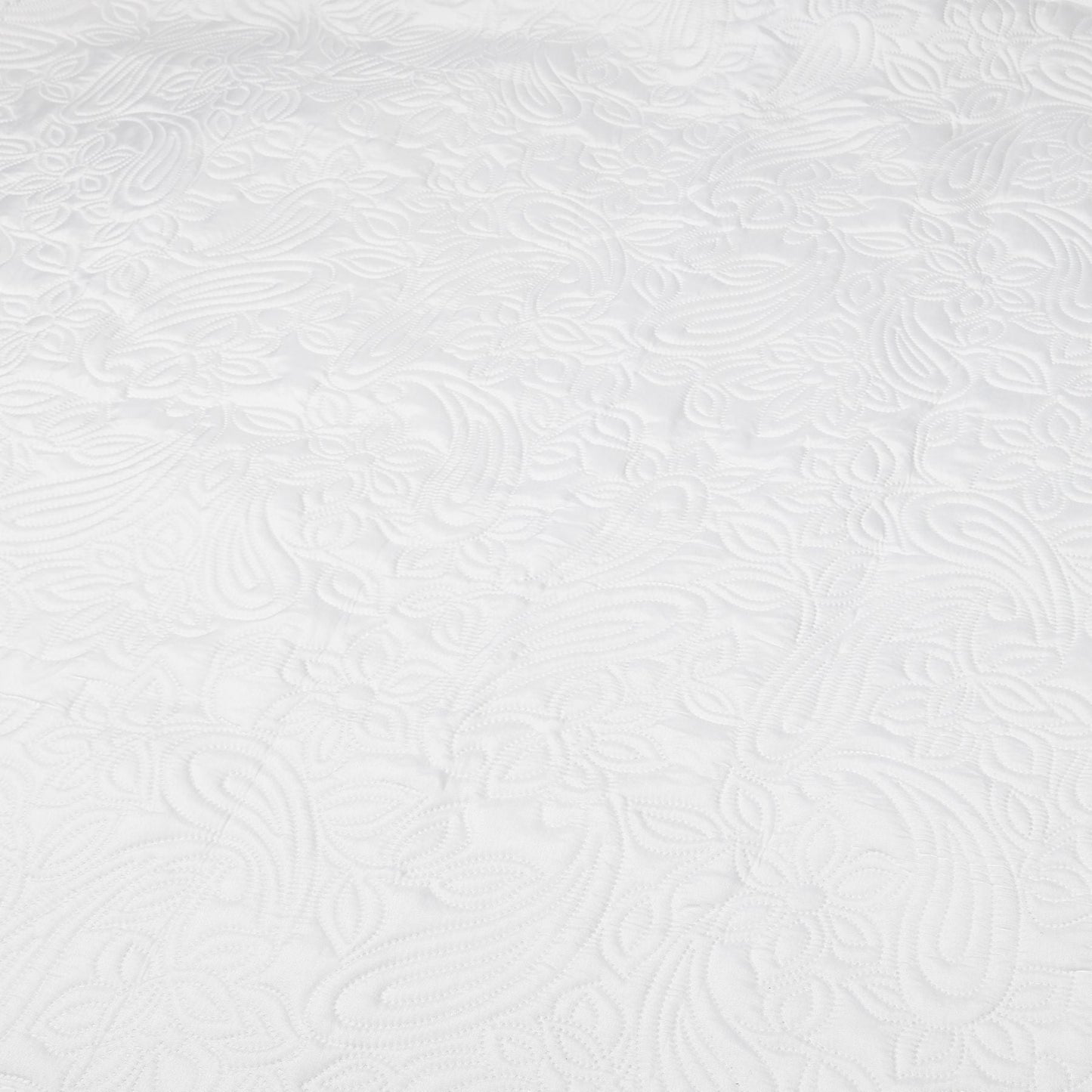 Přikrývka Květinová 240x260 cm Mléčná Měkká (75740001)