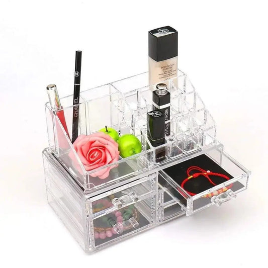 Organizér na kosmetiku a bižuterii průhledný (5461)