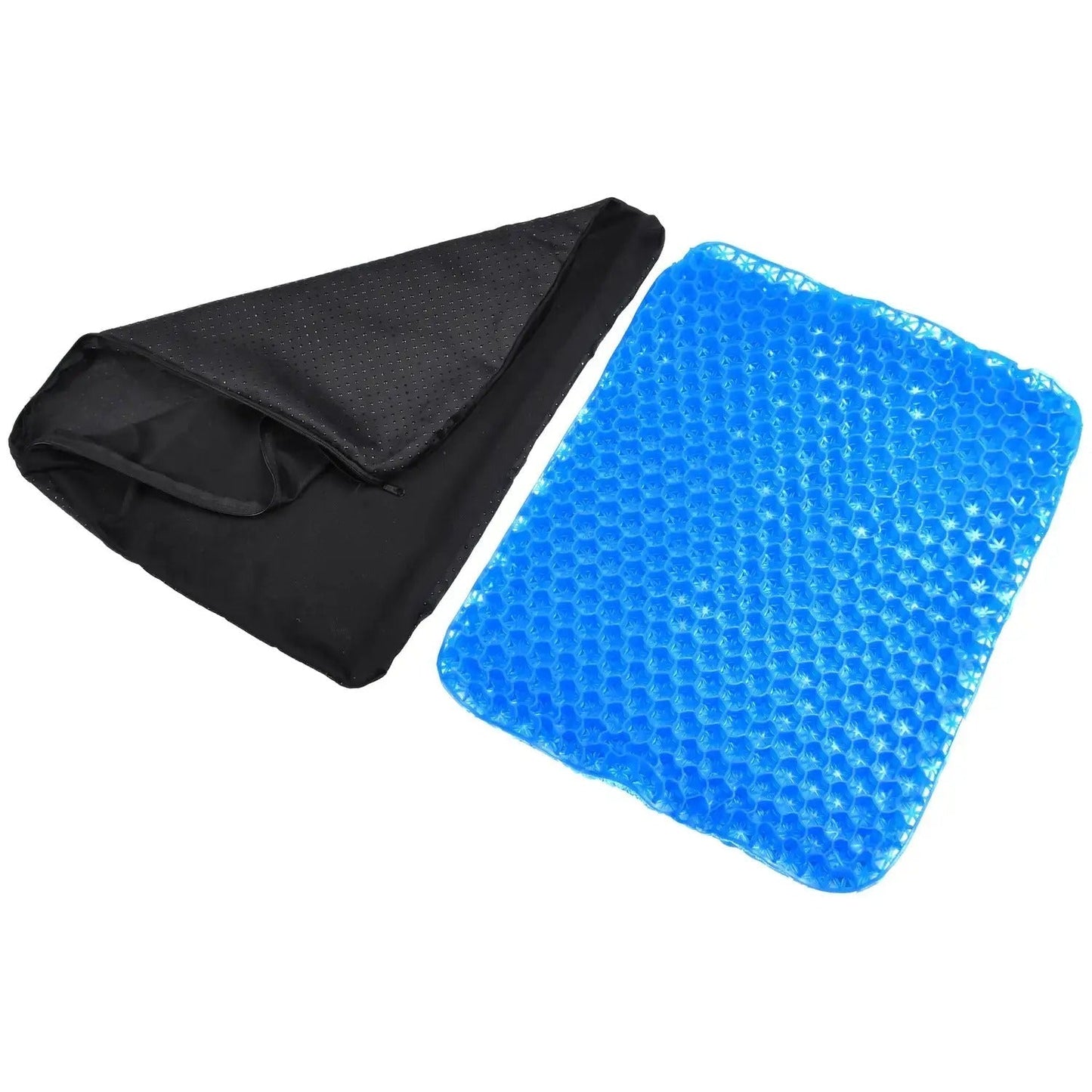 Ortopedický gelový polštář na židli, modrý (8435)