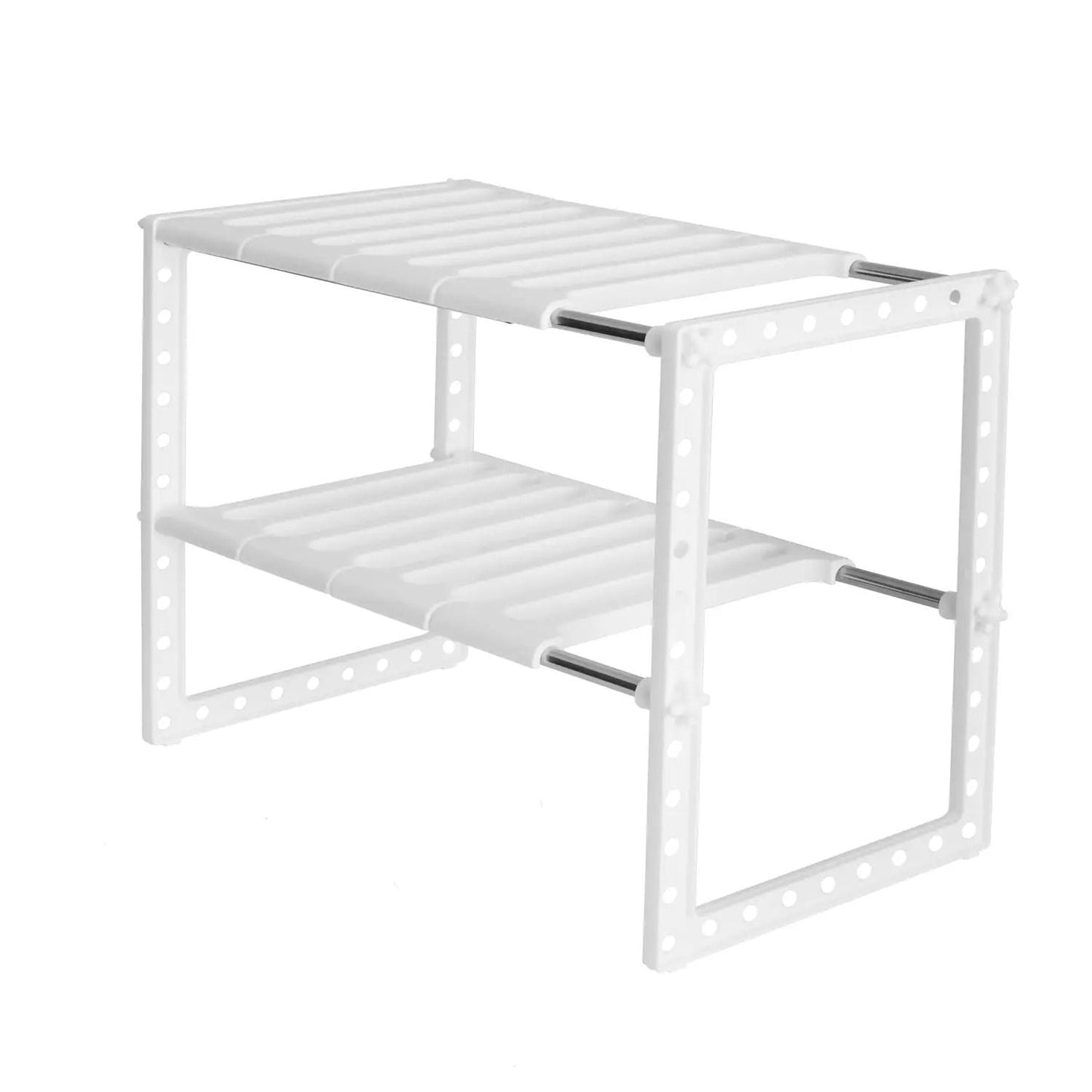 Rozšiřitelný Stojan 2-podlažní Organizér Bílý (8218)