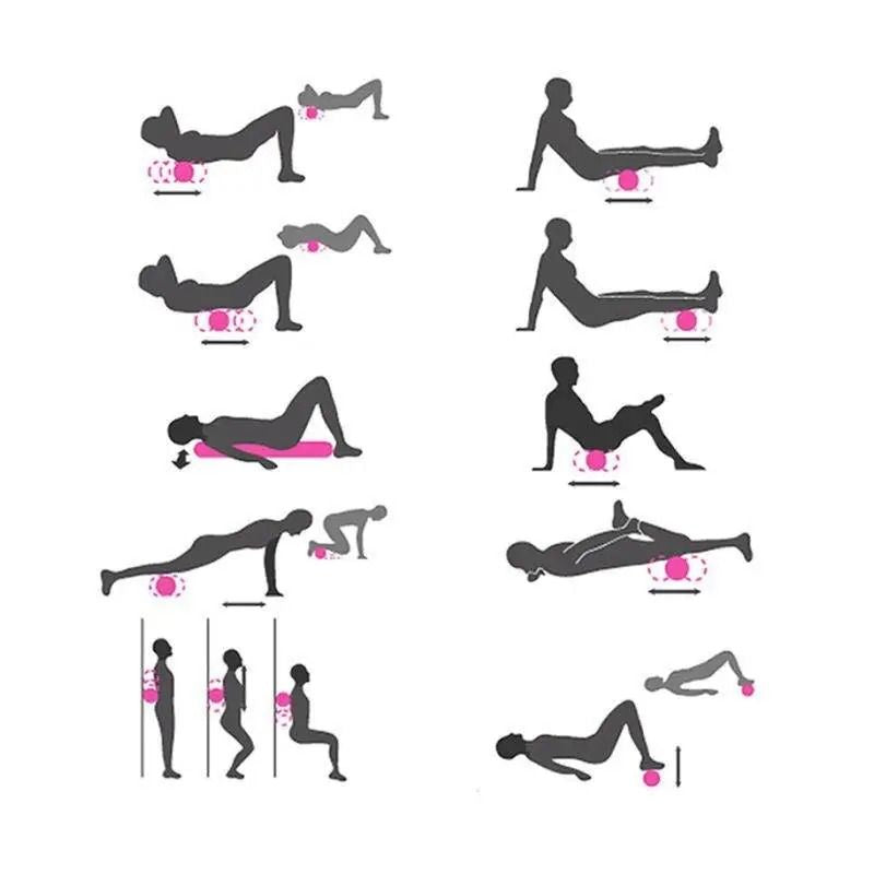 Pěnový válec na jógu a fitness, zelený (57270001)