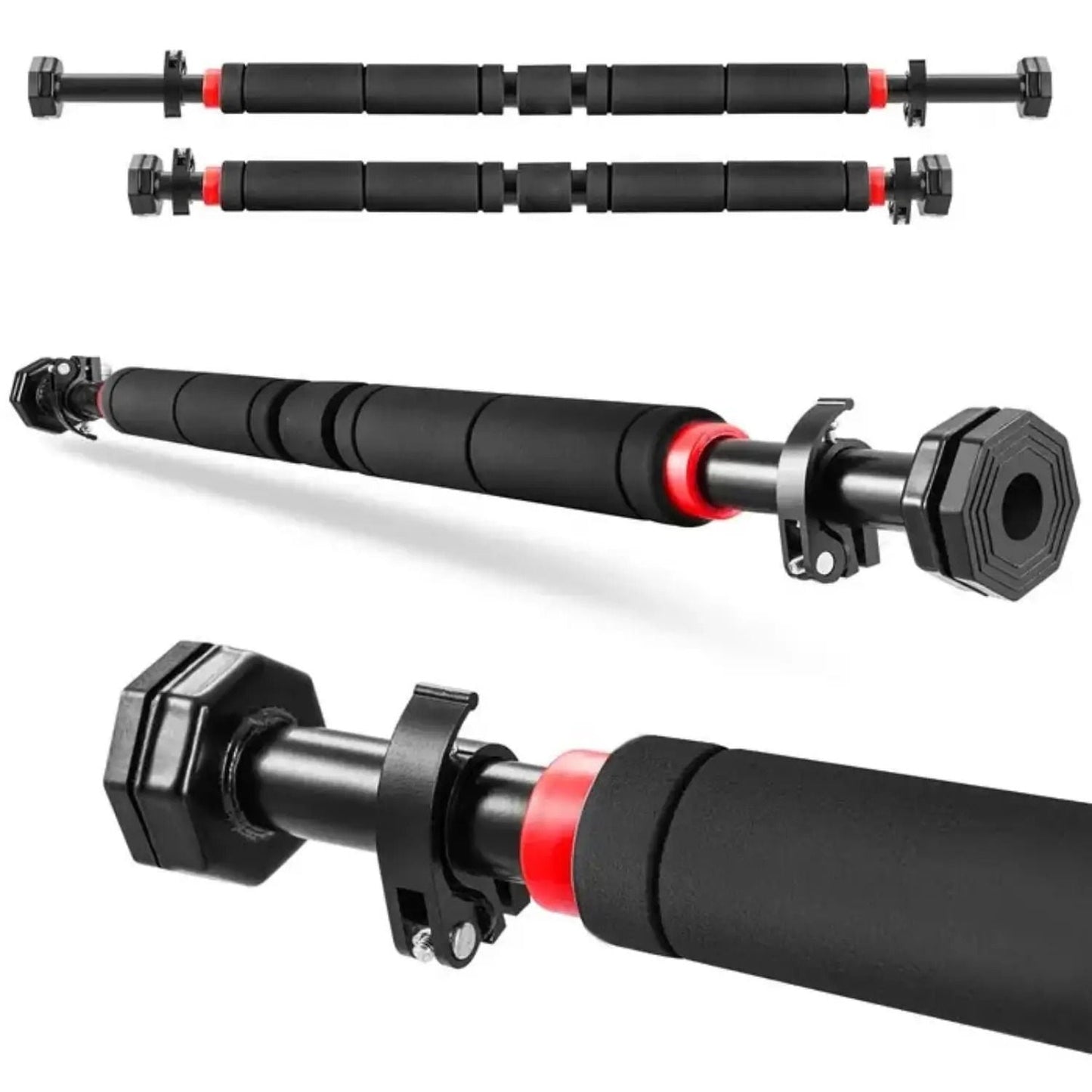 Regulovatelná expanzní tyč na přitahování s fitness úchopem (87600001)