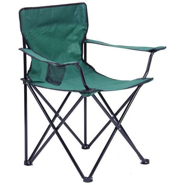 Skládací Turistická Židle Zahradní Křeslo Lehké Zelené (5046-10002)