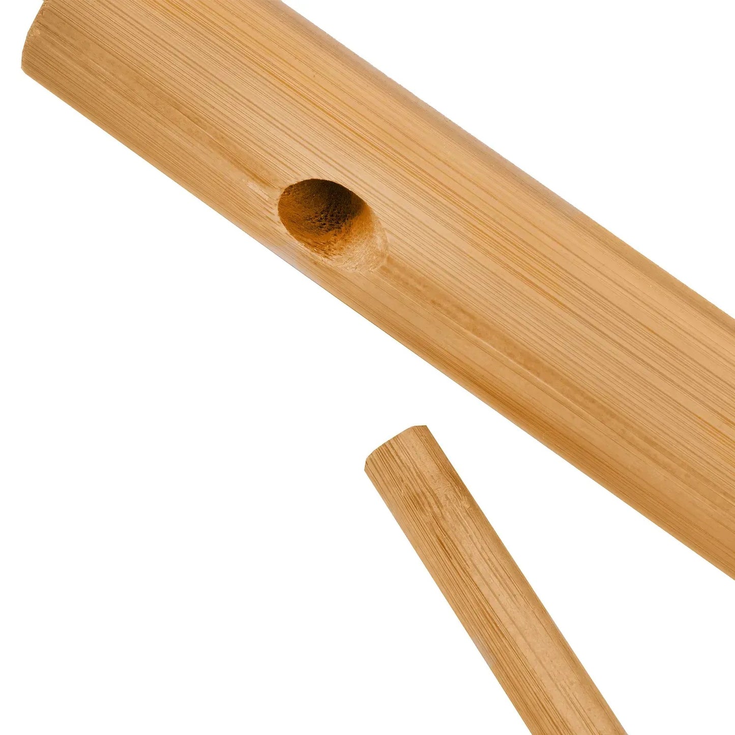 Bambusový stojanový věšák s 8 háčky, přírodní design, snadná montáž (91810001)