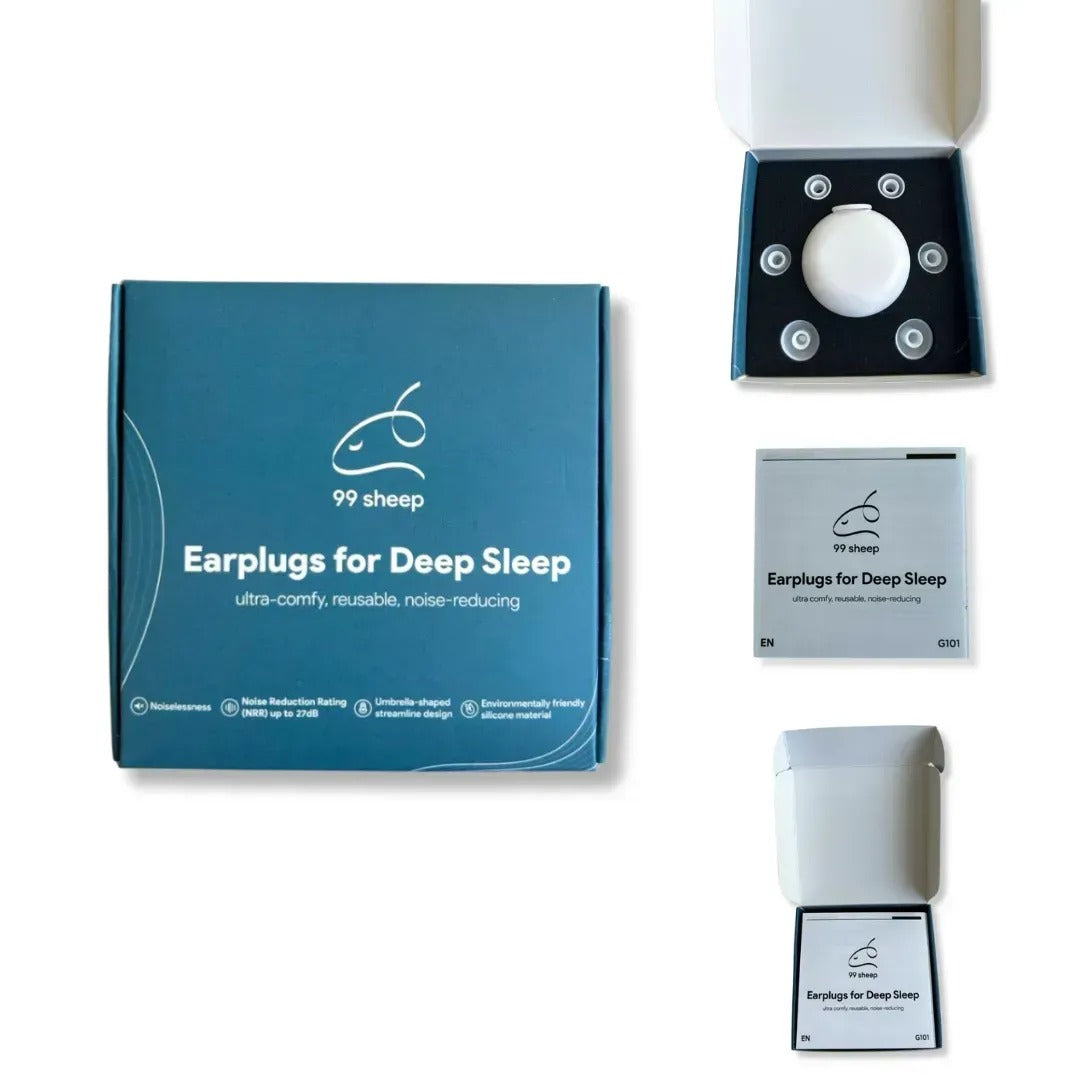Pohodlné špunty do uší 99 Sheep na spaní, práci a cestování – bílé a zelené (92960002)