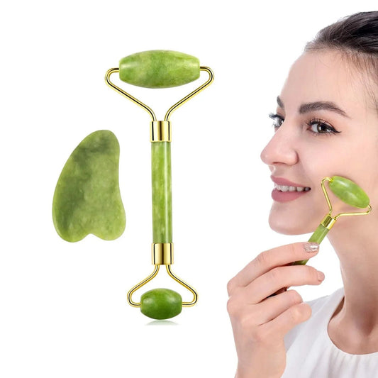 Masážní přístroj z křemene na obličej s kamenem Gua Sha (71330001)