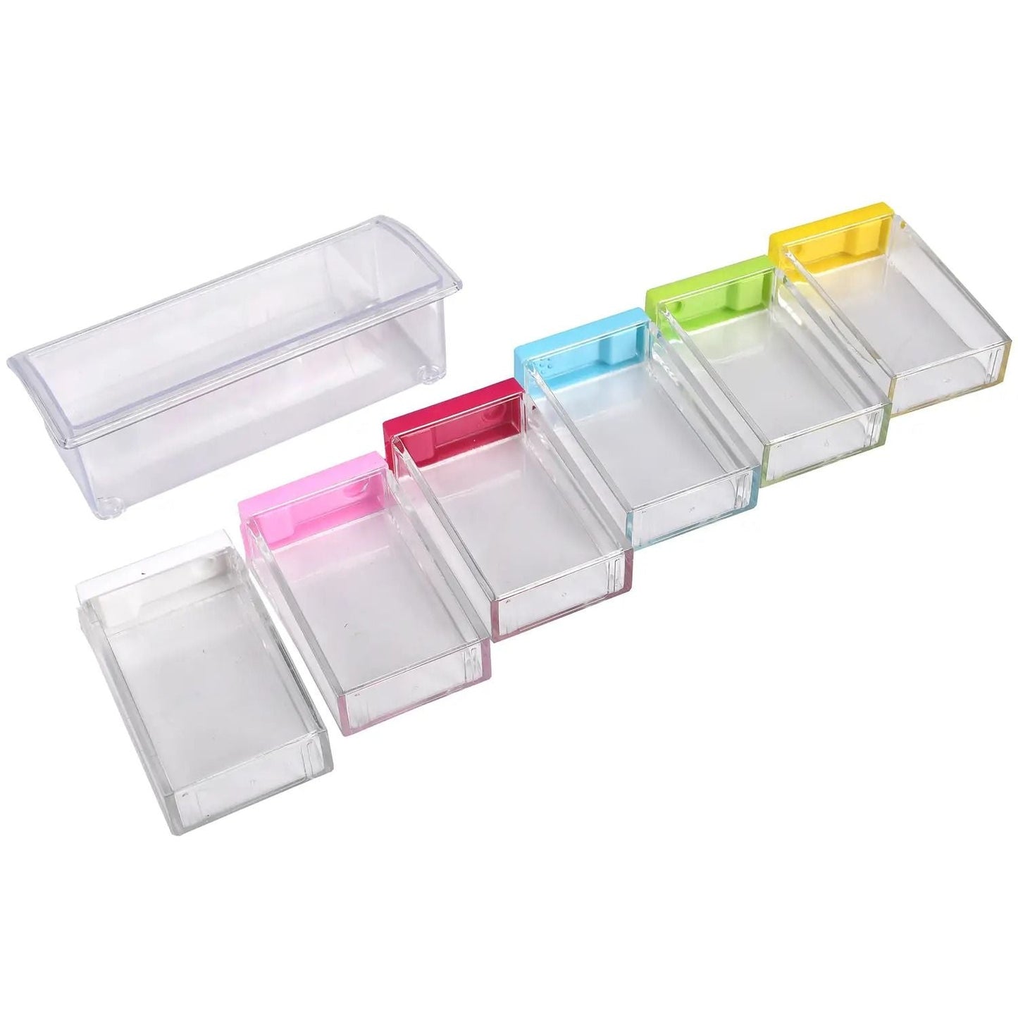 Průhledné nádoby na koření - sada 6 ks (4669)