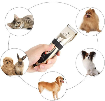 Sada nůžek a zastřihovače pro stříhání psů s hřebínkem (7606)