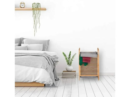 Koš na prádlo bambusový 45L s víkem (91800001)