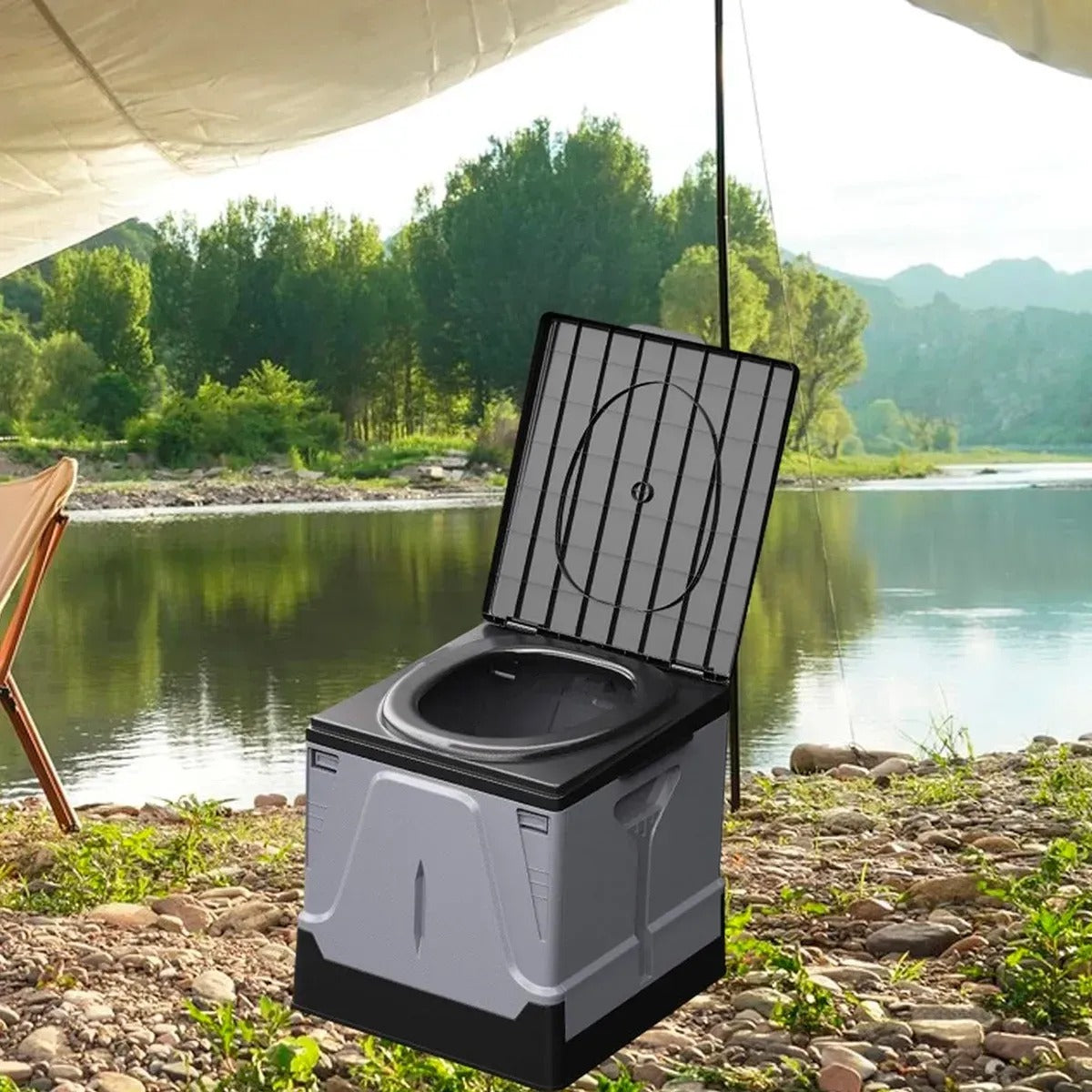 Skládací lehký turistický záchod (91780001)