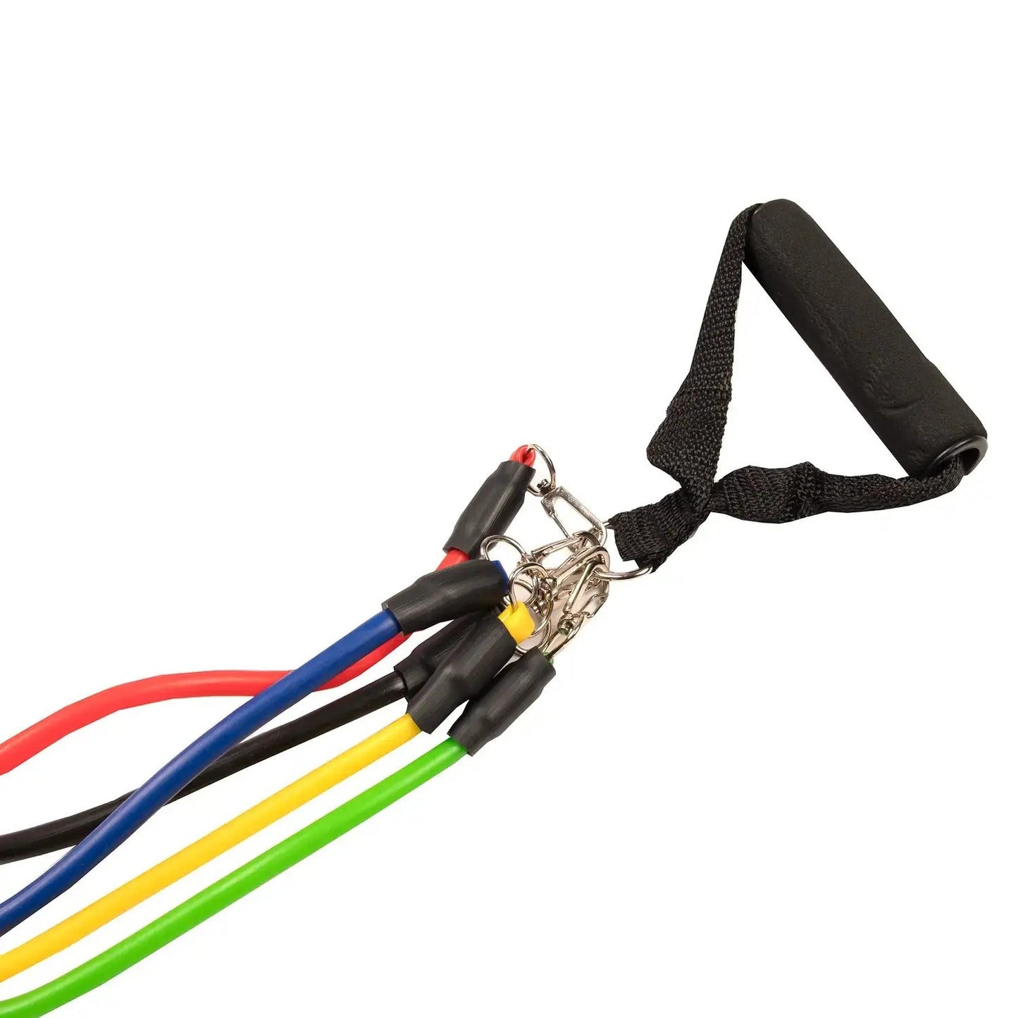 Sada 5 gum odporových na cvičení 100kg s úchyty (5731)