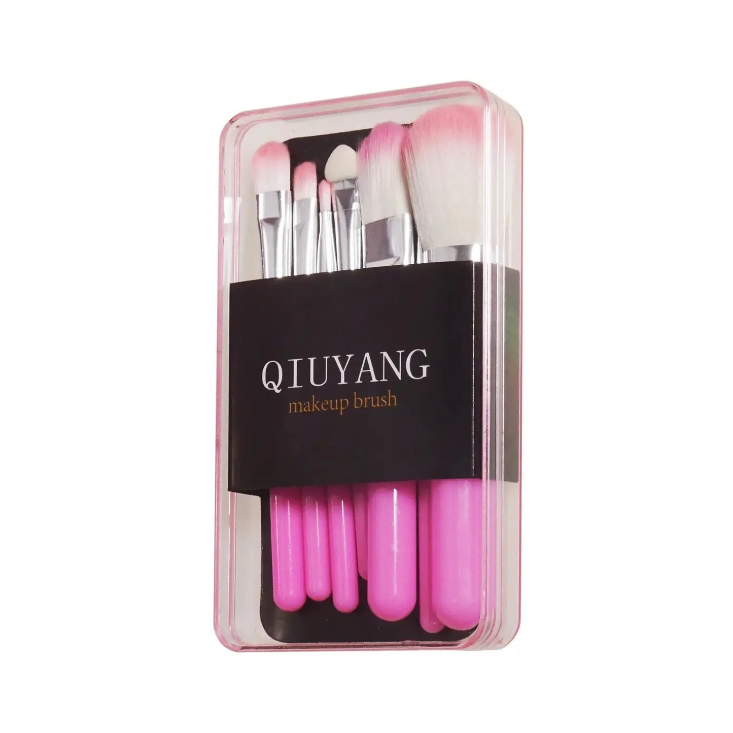 Sada růžových štětců na make-up, 7 ks. (5684)