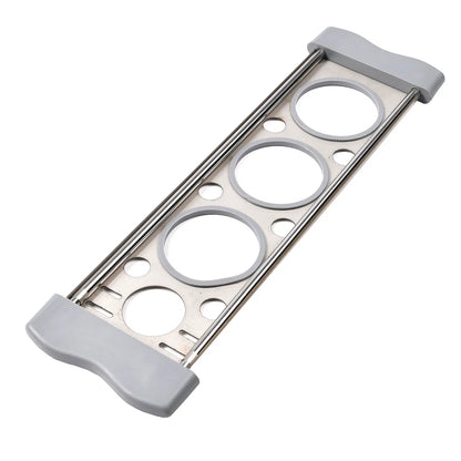 Organizer do dřezu 3v1 - kovový stojan na mycí houbičku (8641)