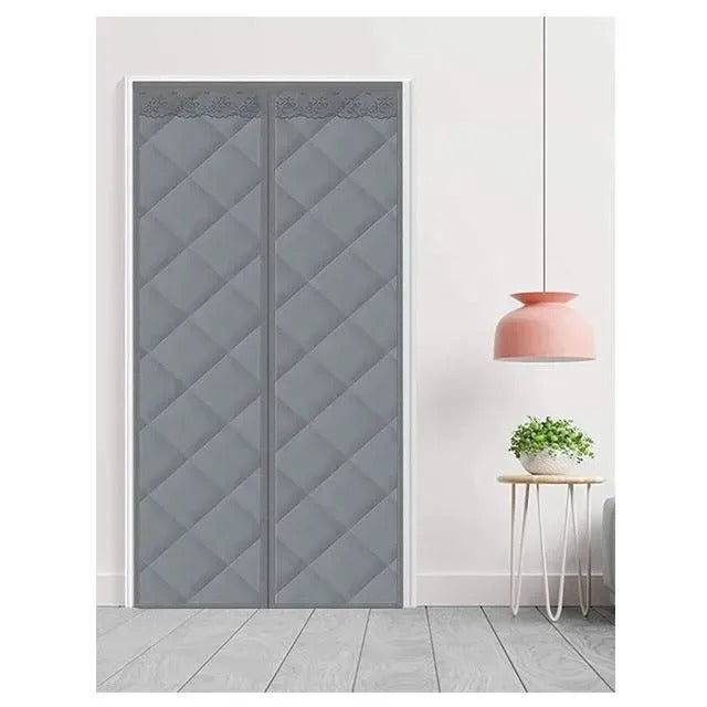 Magnetická tepelná závěsová clona na dveře, stříbrná barva 210х98 cm (83390002)