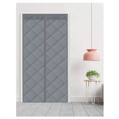 Magnetická tepelná závěsová clona na dveře, stříbrná barva 210х98 cm (83390002)