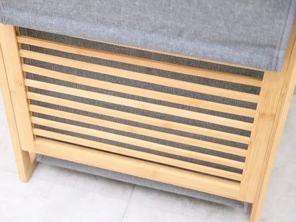 Koš na prádlo bambusový 45L s víkem (91800001)