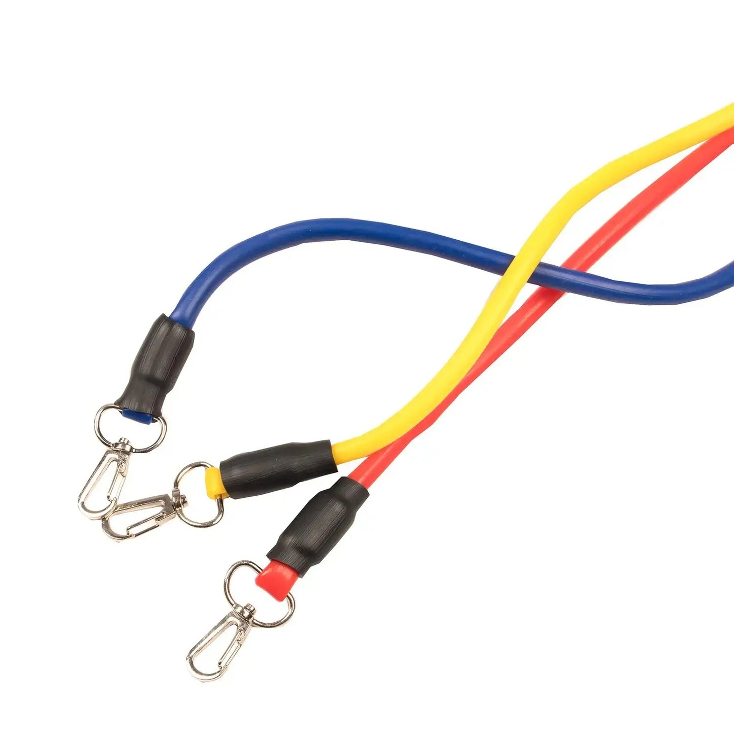 Sada 5 gum odporových na cvičení 100kg s úchyty (5731)