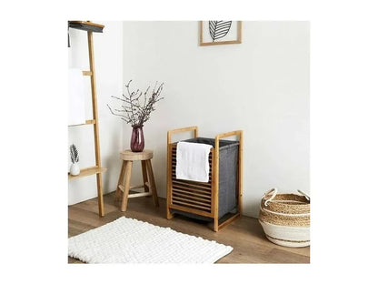 Koš na prádlo bambusový 45L s víkem (91800001)