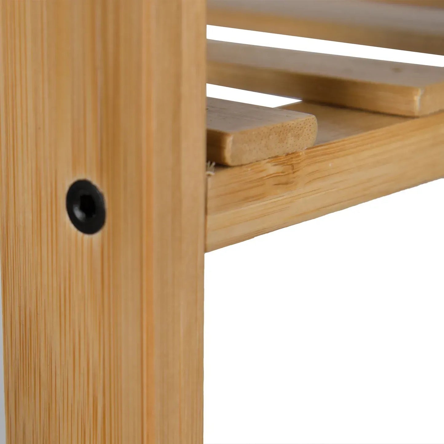 Bambusový stojan na oblečení s policí a organizérem (91670001)