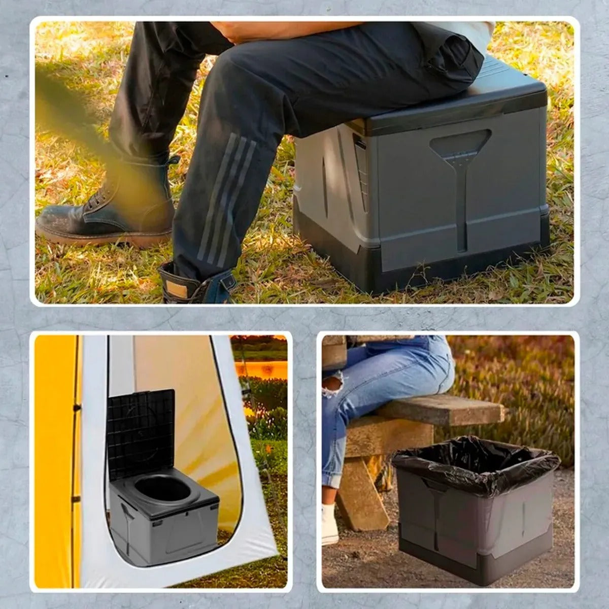 Skládací lehký turistický záchod (91780001)