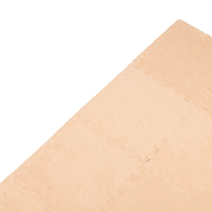 Sada 10 béžových podlahových rohoží 30x30 cm (84220002)