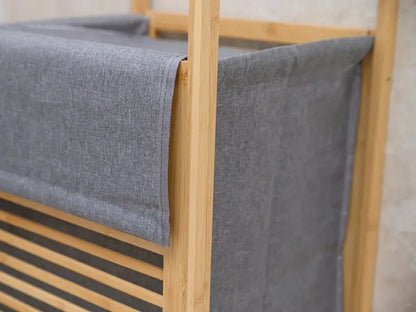 Koš na prádlo bambusový 45L s víkem (91800001)