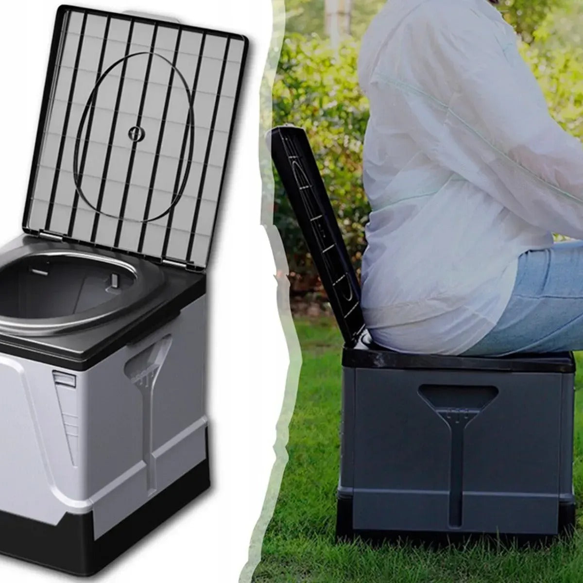 Skládací lehký turistický záchod (91780001)