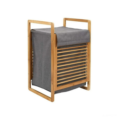 Koš na prádlo bambusový 45L s víkem (91800001)